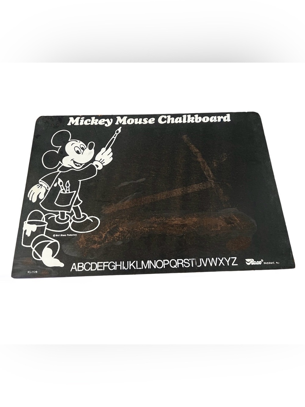 Vintage 1970s Disney Mickey Mouse Chalkboard Raco #806 18” x 12”